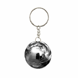 Silberne Disco Ball Schl&uuml;sselanh&auml;nger (12er-Pack)