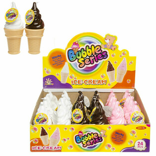 Gro&szlig;e Eiswaffel Seifenblasen im Display (24 Stk.)
