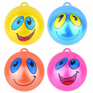 Fr&ouml;hliche Smiley B&auml;lle &Oslash; 25 cm (12 St&uuml;ck)