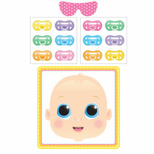 BABY SHOWER SPIEL - STICK THE DUMMY (12 St&uuml;ck)