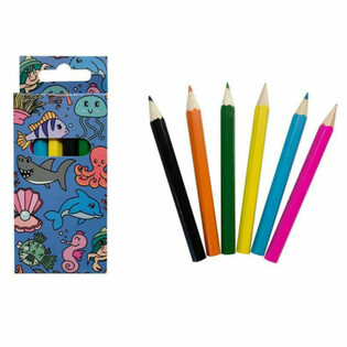 6-teiliges Meerestier-Buntstift-Set (24 St&uuml;ck)