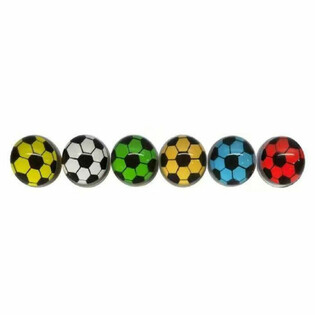 Fu&szlig;ball Flummis Farbmix - &Oslash; 3.2 cm (50 Stk.)