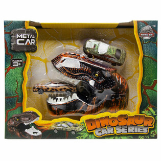 DINOSAURIER AUTO LAUNCHER - LUXUS GESCHENKBOX (2 ST&Uuml;CK)