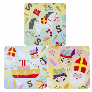 Puzzle zum Heiligen Nikolaus &ndash; 14 x 14 cm. (50 St&uuml;ck)