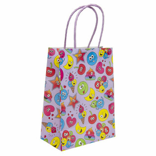 Smiley Papier Geschenkt&uuml;ten - 16x9x22 cm (12 St&uuml;ck)