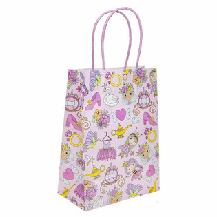 Prinzessinnen Papier Geschenkt&uuml;ten - 16x9x22 cm (12 Stk.)