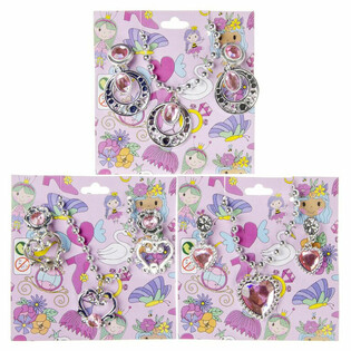 Prinzessinnen Halsketten & Ohrringe Set (36 Stk.)
