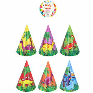 PARTYH&Uuml;TE DINOSAURIER MIX (120 ST&Uuml;CK)
