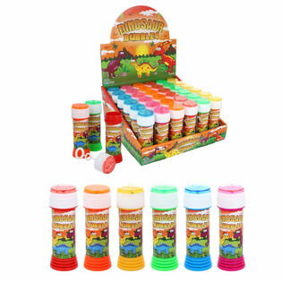 Dinosaurier Seifenblasen 50ml mit Geduldsspiel - Vorteilspack Display 36 St&uuml;ck