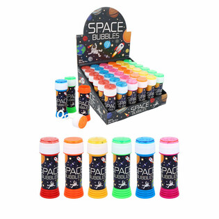Weltraum Seifenblasen mit Geduldspiel - 50ml Display (36 Stk.)