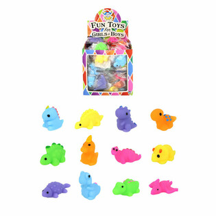 SQUISHY DINOSAURIER F&Uuml;R GRIFFELBEUTEL - DISPLAY (96 Stk.)