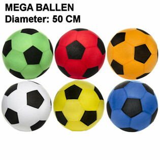 MEGA-B&Auml;LLE - DURCHMESSER: 50 CM - GEMISCHTES FARBDISPLAY (12 Stk.)