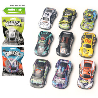 Metall Pullback-Rennautos in Geschenkt&uuml;te (24 St&uuml;ck)