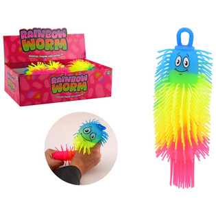 Regenbogen Puffer Wurm Ball - 22cm