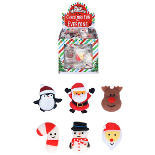 Tombola Squishy Weihnachtsfiguren (96 Stk.)