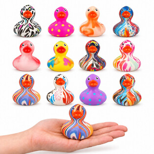 BUNTE QUIETSCHEENTCHEN MIX - 5,6x5x5,7 cm (12 Stk.)