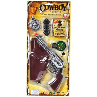 COWBOY-SET AUF KARTE - MODELL 2 (4-teilig)