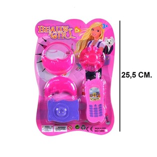 Beauty-Girl-Set auf Karte (6er-Pack)