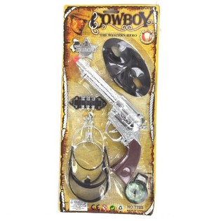 Cowboy-Set auf Karte - Modell 7 (6-tlg.)