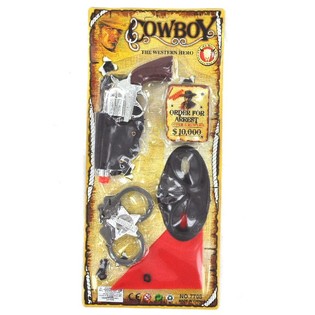 Cowboy-Set auf Karte - Modell 6 (3-teilig)
