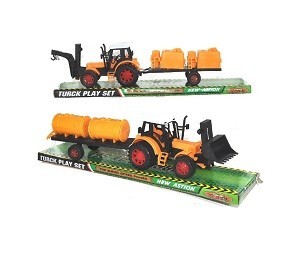 Traktor mit Anh&auml;nger auf Blisterkarte (2-teilig)