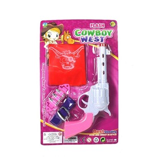 Cowgirl-Set f&uuml;r M&auml;dchen mit Licht & Sound (6 Stk.)